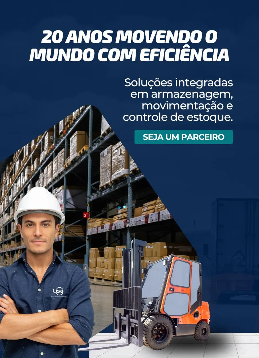 20 anos movendo o mundo com eficiência. Soluções integradas em armazenagem, movimentação e controle de estoque.